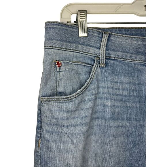 Hudson Women’s 31 Jeans Collin Midrise Bootcut Medium Wash Stretch Crop Denim - Picture 3 of 9